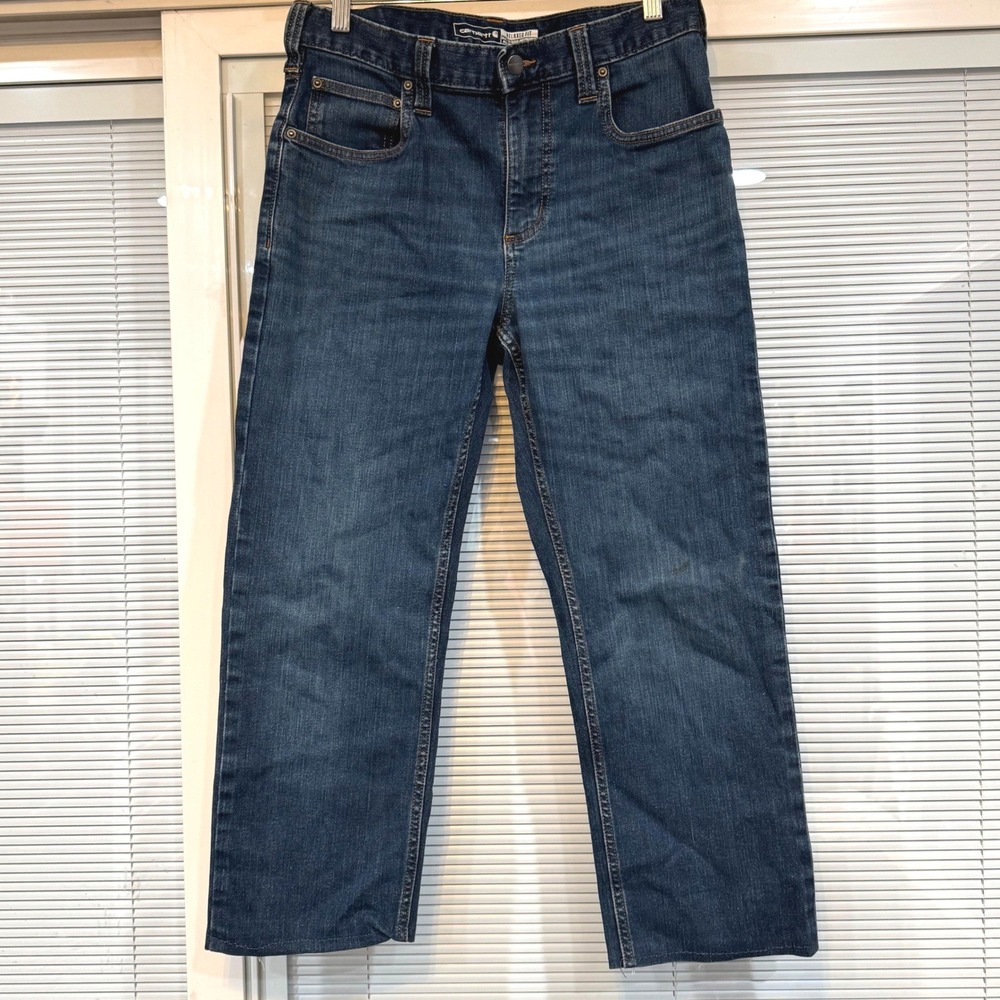 Carhartt Rugged Flex Relaxed Fit Jeans Mens 30x32 Dark Wash BD2804-M Denim